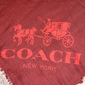 Coach Large Scarf gently used. No stains or snags.